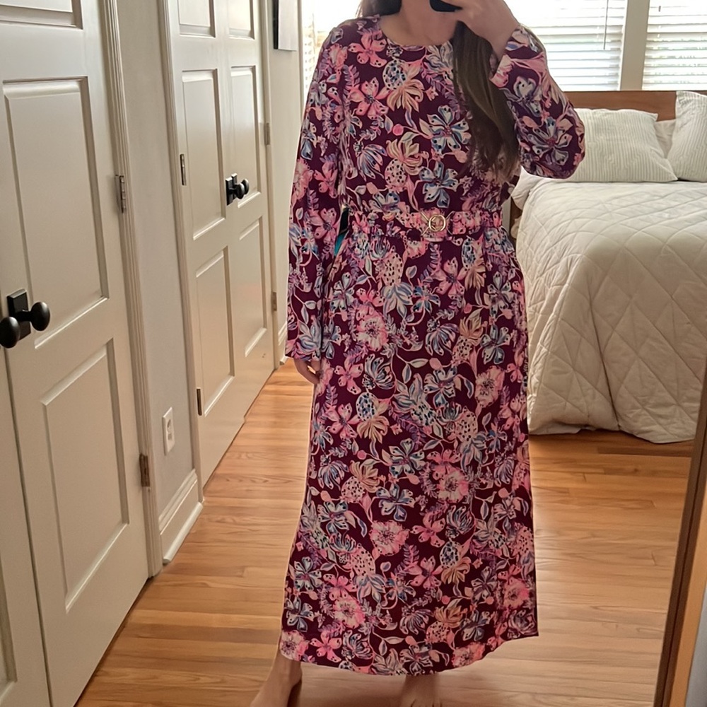 NWT Lilly Pulitzer LEOLYNN MAXI - TROPICAL WITH A TWIST size 12 - Picture 6 of 16